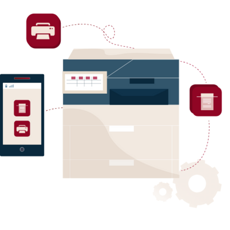 application connectée réseau imprimante CONECTI